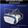 Casque de réalité virtuelle 3D VR – Casque VR réglable pour adultes | Lunettes VR | Cadre auxiliaire pour téléphone portable | L
