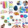 Paochocky Fidget Toys Pack, Fidget (59PCS) Sensory Toys for Soulager Le Stress et l'anxiété,Autisme Besoin Spécial Anti-Stress E