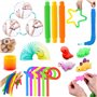 Paochocky Fidget Toys Pack, Fidget (59PCS) Sensory Toys for Soulager Le Stress et l'anxiété,Autisme Besoin Spécial Anti-Stress E