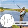 Crochets lestés | Crochet d'eau salée en Plomb 5 pièces - Hameçon de pêche Robuste à la Truite