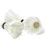 LearnLyrics Volants de badminton, 3 balles de badminton en plumes de canard, navette blanche à grande vitesse, volant en plumes 