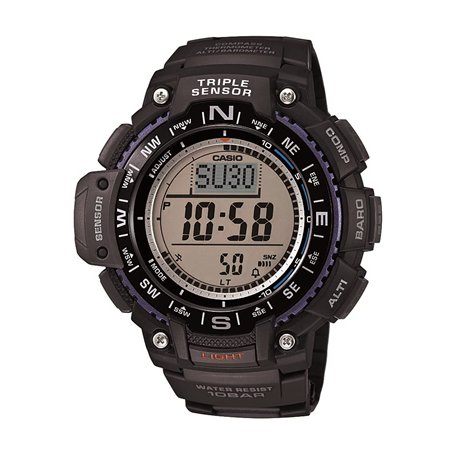 Casio Men's SGW-1000-1ACR Triple Sensor Digital Display Quartz Black Watch