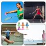 LPORF Volants de Badminton, 6 Pièces de Badminton en Plastique pour Les Sports d'intérieur et d'extérieur,Le Divertissement l'en