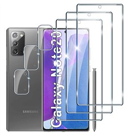 [3+3 Pièces] Verre Trempé pour Samsung Galaxy Note20