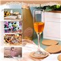 JDCMEI 20 Pièces Dessous de Verre en Liège, 10cm sous-Verres Ronds en Liège, Dessous de Plat Liege sous Tasse, Dessous de Verre 