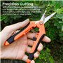 COCOMAX Secateur de Jardin, 2Pcs Ciseaux Bonsai avec Précision Lame Inoxydable Professionnel, Cisaille de Jardin Poignée Ergonom