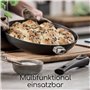 Scanpan Urban Sauteuse 28 cm bord haut et poignée amovible | Poêle haute pour induction, vitrocéramique et gaz | Revêtement anti