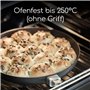 Scanpan Urban Sauteuse 28 cm bord haut et poignée amovible | Poêle haute pour induction, vitrocéramique et gaz | Revêtement anti