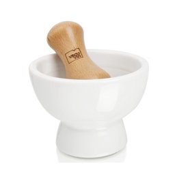Tomorrow's Kitchen 4630160 Mortier avec pilon en Céramique Blanc 25