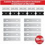 Goldblatt 2 Pièces Grattoir Plaque Vitrocéramique, Grattoir Vitre avec 20 Lames, Ensemble d'outils de Grattoir pour Nettoyer Tab