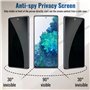 LYPHPE [4 Pièces] Anti-Espion Verre Trempé pour Samsung Galaxy S20 FE, Protection Écran et Caméra Arrière, 9H Dureté, Sans Bulle