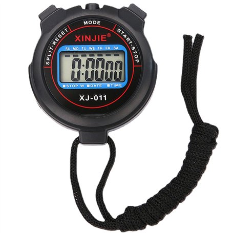 Chronomètre numérique – Chronomètre de Sport numérique Portable | Chronomètre électronique étanche à Grand écran | Compte à rebo