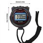 Chronomètre numérique – Chronomètre de Sport numérique Portable | Chronomètre électronique étanche à Grand écran | Compte à rebo