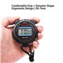 Chronomètre numérique – Chronomètre de Sport numérique Portable | Chronomètre électronique étanche à Grand écran | Compte à rebo