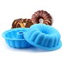 Moule à Brioche en Silicone Moulle À Pain De Mie Silicone AntiadhÉSif Moule à gâteau en Silicone en Spirale Moule à Gâteau Rond