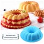 Moule à Brioche en Silicone Moulle À Pain De Mie Silicone AntiadhÉSif Moule à gâteau en Silicone en Spirale Moule à Gâteau Rond 