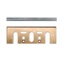 MAKITA D-07951 - Conjunto de 2 mini-cuchillas + cuchillas HM + placas de 82 mm para cepillos 1100 1923b kp0800 kp0810/c