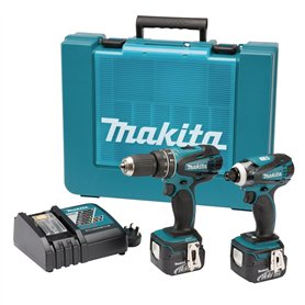 Makita DK1489S Pack de 2 machines Visseuse + Visseuse à chocs 14