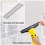 NIYATA 6Pcs Lingettes Microfibre pour Karcher WV1, Chiffons en Microfibre pour Nettoyeur de vitres pour Karcher,avec 250mm Lames