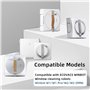 ANBOO 6PCS serpillère rechange Compatible avec Ecovacs Winbot W1 / W1 Pro / W2 / W2 Omni, Réutilisables et lavables en microfibr