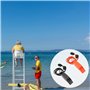 2PCS Sifflet de Secours avec Cordon, Sifflet De Survie, Sifflet Securité Randonnée, Sifflet de Sécurité, Sifflet Ton Dauphin, Sa