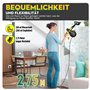 Nettoyeur vapeur à main haute performance 1050 W, avec 9 accessoires spéciaux détachants, idéal pour le nettoyage des sols, voit
