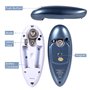 Ouvre-boîte électrique, ouvre-boîte mains libres, ouvre-boîte à 360 °, un seul bouton ouvre automatiquement toutes les tailles d