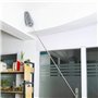 Plumeau télescopique et extensible en microfibre pour nettoyer les ventilateurs sur les plafonds surélevés