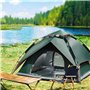Tente de camping instantanée automatique pour 2 à 3 personnes, double couche coupe-vent et imperméable, tente de nuit adaptée po