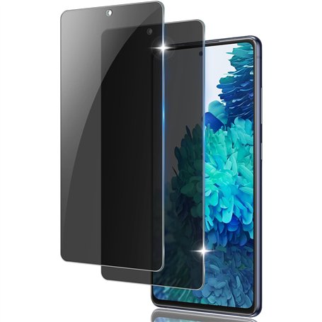 Vuciya Lot de 2 Protection Écran Anti-Espion pour Samsung Galaxy S20 FE 4G/5G Verre Trempé 9H Dureté Vitre Film Résistant aux Ra