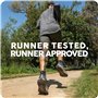 Balega Unisex Enduro V-Tech Quarter Chaussettes de Course/Running Sock, Blanc, Taille Medium (EU 40-42.5)