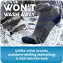 Balega Unisex Enduro V-Tech Quarter Chaussettes de Course/Running Sock, Blanc, Taille Medium (EU 40-42.5)