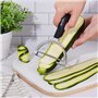 Microplane - Eplucheur large Y lamelleur pour fromage à pâte molle, chou, oignons, butternut - MICROPLANE