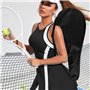 Sac pour raquette de tennis en tissu Oxford – Sac avec housse pour raquettes de tennis | Sac à bandoulière organisateur en tissu