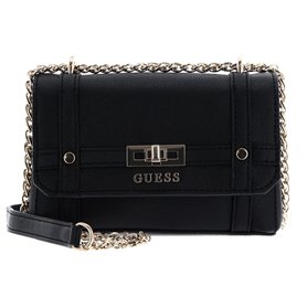 GUESS Emilee Mini Convertible Crossbody Flap Black
