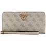 GUESS Laurel SLG Large Zip Around Wallet L Bone Logo