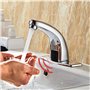 Modundry Robinet Automatique Infrarouge sans Contact Robinetterie lave main de Lavabo de Cuisine et Salle de Bain