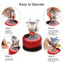 Réchaud de Camping et Casserole - Cuisinière Portable de randonnée avec brûleur à gaz Propane et Butane pour Bouteille de gaz à 