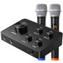 Rybozen Mini Lecteur de karaoké Mobile sans Fil avec Microphone de karaoké Bluetooth