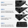 Rybozen Mini Lecteur de karaoké Mobile sans Fil avec Microphone de karaoké Bluetooth, Haut-Parleur Bluetooth, Mini Home KTV, Com