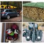 Binswloo – Lot de 4 tendeurs élastiques avec crochets, sangles de bagage élastiques très résistantes pour sécuriser les bâches d