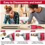 IMAYCC Vibrateur en Béton, 1500W Puissant Vibreur, Vibrateur à Bouteille Vibrante interne 4200 tr/min, avec Tige Vibrante 2M, po