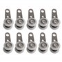 BQLZR - Lot de 10 roulettes pour baies vitrées ou portes coulissantes - en métal et en plastique - 4