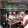 Enregistreur Audio à Commande vocale numérique, enregistreur Vocal Audio à Carte VIP de 16 Go et Lecteur MP3 (Carte VIP Noire)