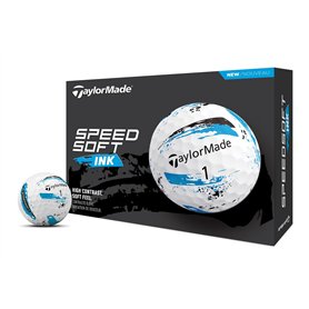 TaylorMade SpeedSoft Ink Balles de golf pour homme Bleu