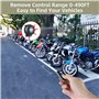 Rupse Système d'Alarme Moto Alarme de Vibration Étanche Antivol à Distance sans Fil avec Double Télécommande en Métal Sensibilit