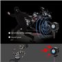 Rupse Système d'Alarme Moto Alarme de Vibration Étanche Antivol à Distance sans Fil avec Double Télécommande en Métal Sensibilit