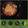 Tapis Barbecue Sol 150 * 100cm Résistant à l'huile au Glissement Feu Imperméable Tapis de Protection de Sol pour L'extérieur Ies