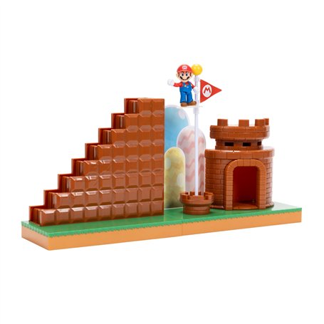 Nintendo Super Mario - Set Figurine Super Mario Bros Fin de Niveau - Figurine Articulée Mario 6