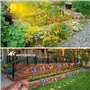 lumières solaires extérieures de jardin, EAAERR 3 Pièces lampes solaires à piquets papillon LED multicolore changeant,lumière so